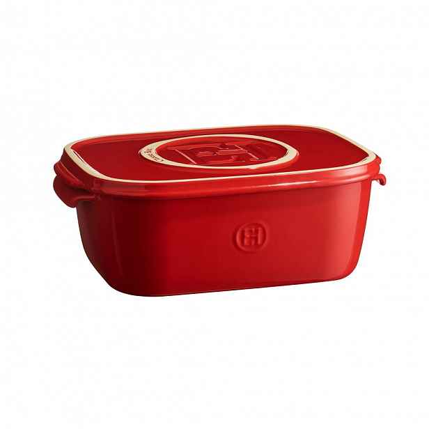 Emile Henry Keramický Cheese Box na skladování a servírování sýrů, 3,5 l, granátová 348760