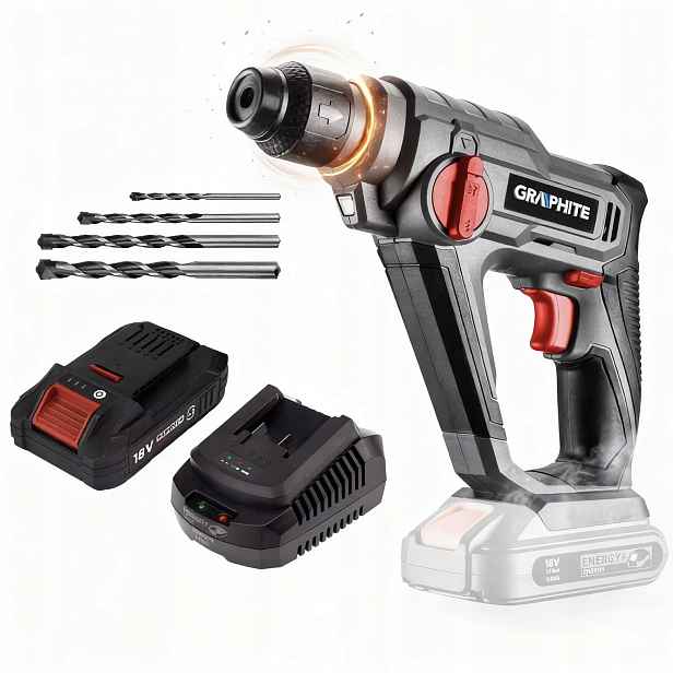 Graphite Vrtačka Sds+ Energy+ 18V 8J 58G009 Akumulátor 4AH Vrtáky