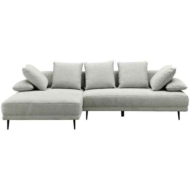 Hom`in ROHOVÁ SEDAČKA, kov, textil, světle šedá