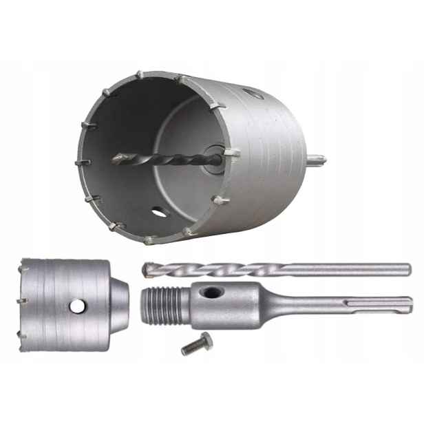 Korunkový Vrták Na Zdivo Betonu Sds Plus Korunka 130 mm Fréza Adaptér 170 mm Sds+