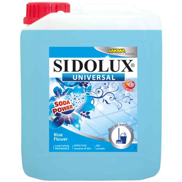 SIDOLUX Universal Soda Power s vůní Blue Flower 5 L