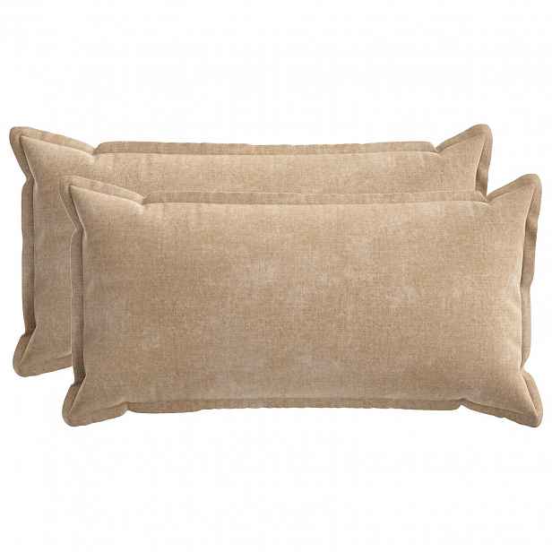 vidaXL Povlak na polštář 2 ks HOUTEN Taupe 40 x 70 cm