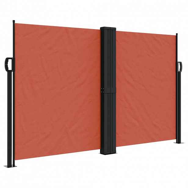 vidaXL Zatahovací boční markýza terakotová 140 x 1 000 cm