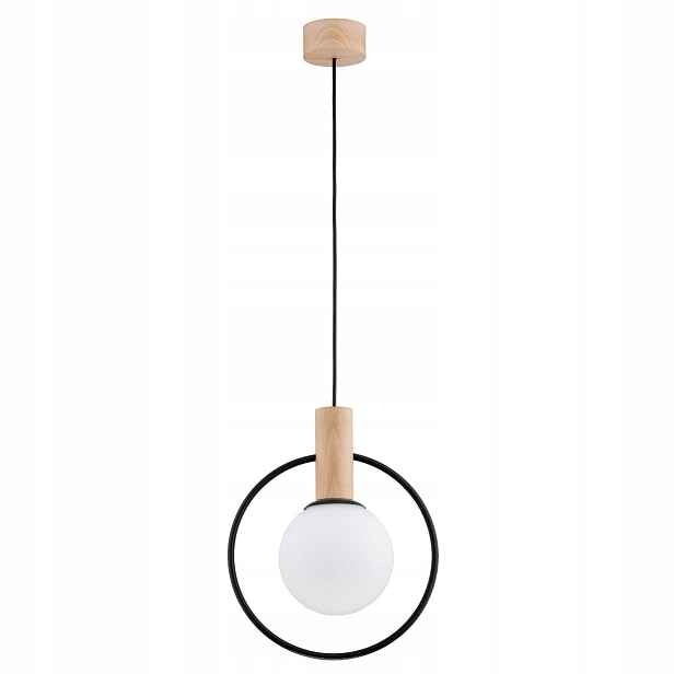Závěsná dřevěná skandinávská lampa Labo Alfa 1xE14 10W IP20