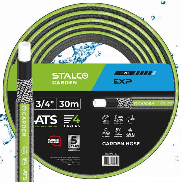 Hadice 3/4" 30 M 4 Vrstvy Str Stalco Garden Silná A Odolná Vůči Uv Záření