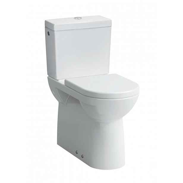 Laufen Pro - WC kombi mísa, zadní/spodní odpad, boční přívod vody, matná bílá H8249557572311