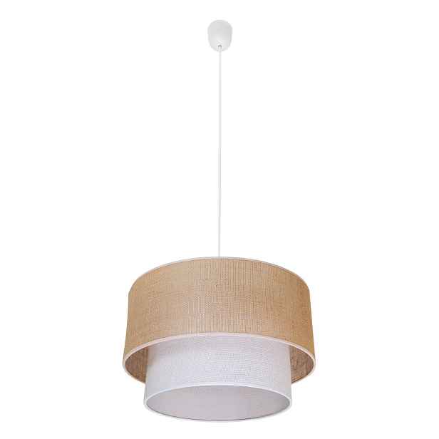 Milagro Závěsná lampa Bueno MLP1827 E27 60W Juta Béžová Nastavitelná 35 cm