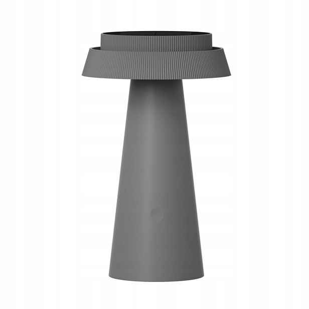Polux Solární Led Smd lampa Šedá Houbička Usb-c IP54 Marakesz 400lm
