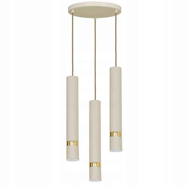 Trojitá závěsná trubková lampa na kruhu Reno 9517 Luminex