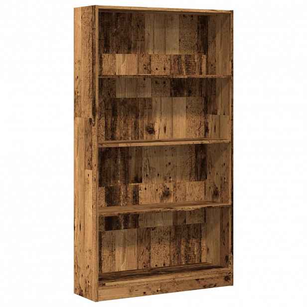 vidaXL Knihovna old wood 80x24x143 cm kompozitní dřevo