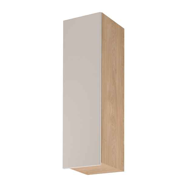 Vysoká horní kuchyňská skříňka SALERNO - šířka 30 cm, dub / béžová, levé provedení