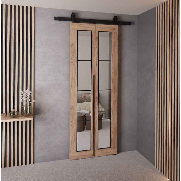 KIER Posuvné dveře QUDIO M5 | 60 cm Barva: Craft
