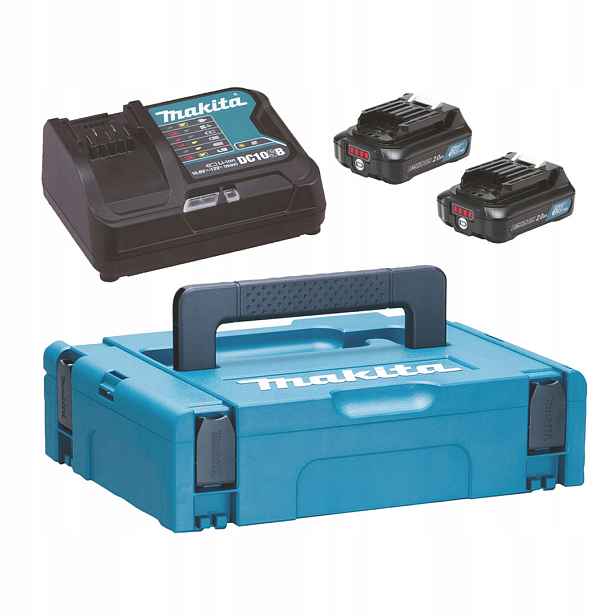 Sada napájení Makita 197658-5 Cxt 12V nabíječka aku 2x2,0Ah kufr