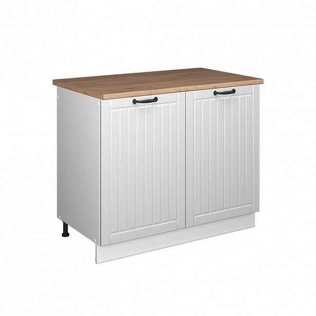 Vicco SKŘÍŇKA POD DŘEZ Fame-Line, Bílý venkovský dům/Bílá, 100 cm, PD Dub