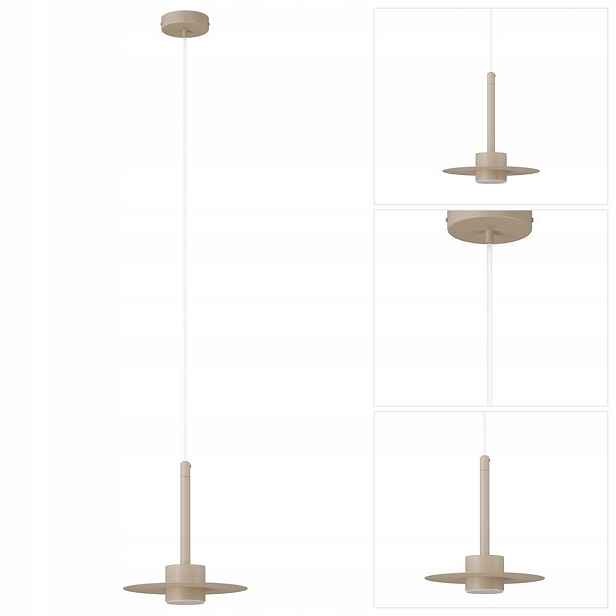 Závěsná béžová lampa Charlie moderní nad bar v kuchyni Sigma Lighting