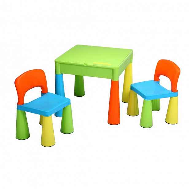 Dětská sada ELSIE stoleček + židličky, multi color