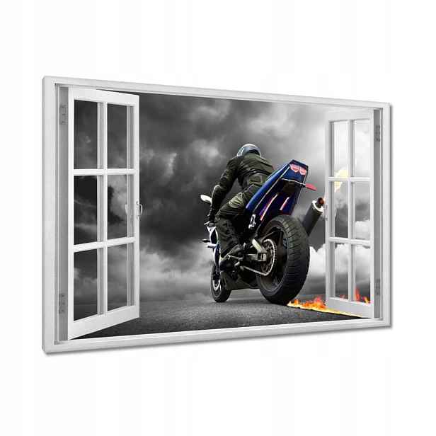 Obrazy 120x80 Modrý závodní motor