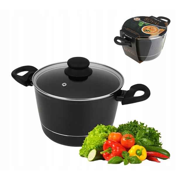 Hrnec s víkem Royal 20 cm 3,2L, nepřilnavý povrch