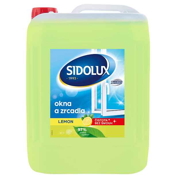 SIDOLUX Window Nano Code čistič oken Lemon 5 L
