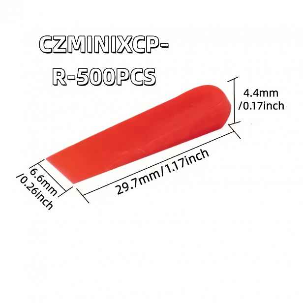 TEMU 500 ks Nastavitelné klíny pro vyrovnání dlaždic, malé těsnicí klíny 1/32", 1/16", 1/12", 1/8", precizní zarovnání, červená/zelená PE plastová