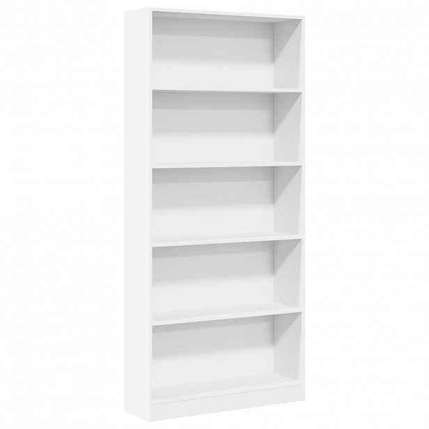 vidaXL Knihovna bílá 80x24x176 cm kompozitní dřevo