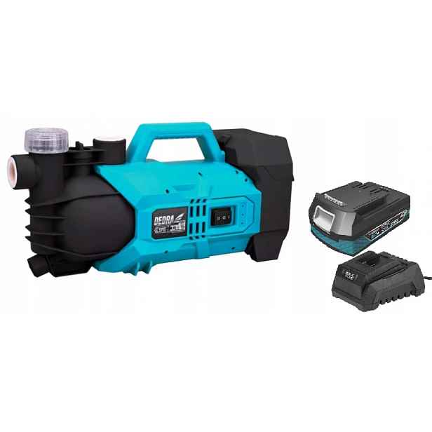 Dedra Čerpadlo na vodu akumulátor 2AH Set 18V Sas+ DED7088 hadice 1,5 m