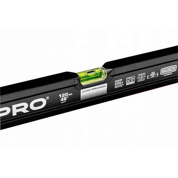 Vodováha Ultra Precision libella (0,3 mm/m) Pro 120 cm (1,2 m) Černá Pro600