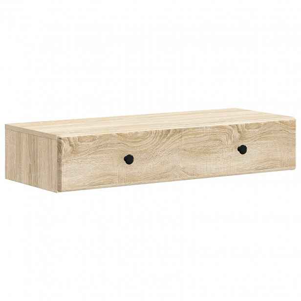 vidaXL Nástěnný boční stůl Dub sonoma 87,5 x 34,5 x 17 cm