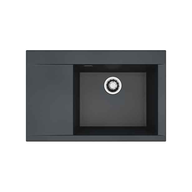 Alveus PURE-G 70 P černý A90 + QC sifon_algranit