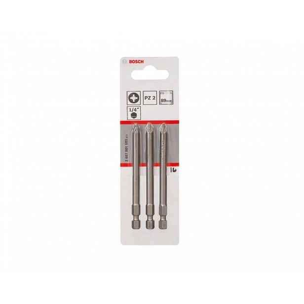 Bosch - Sada bitů PZ2, délka 89 mm, 3 ks 2607001583