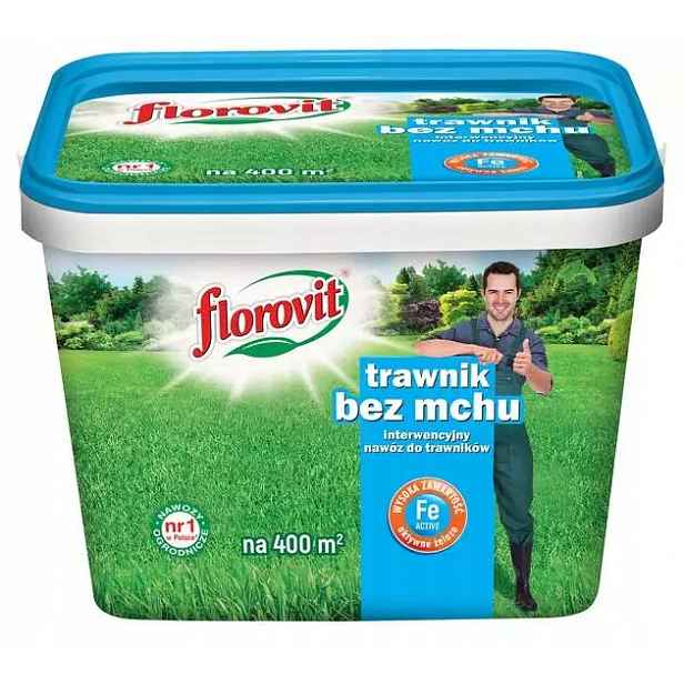 Florovit 8 kg Intervenční hnojivo Tarwnik bez mechu Anti Mech Kbelík