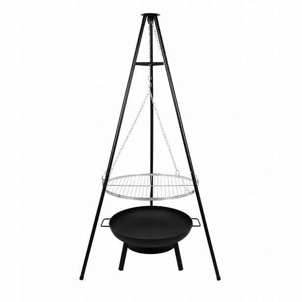 Kaminer 27515 Zahradní gril trojnožka s ohništěm 167 cm, rošt 58 cm
