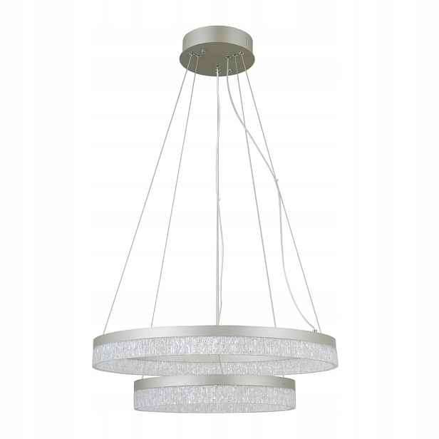 Pantal PND-34533-2L-SILV Moderní dekorativní stříbrná závěsná Led lampa