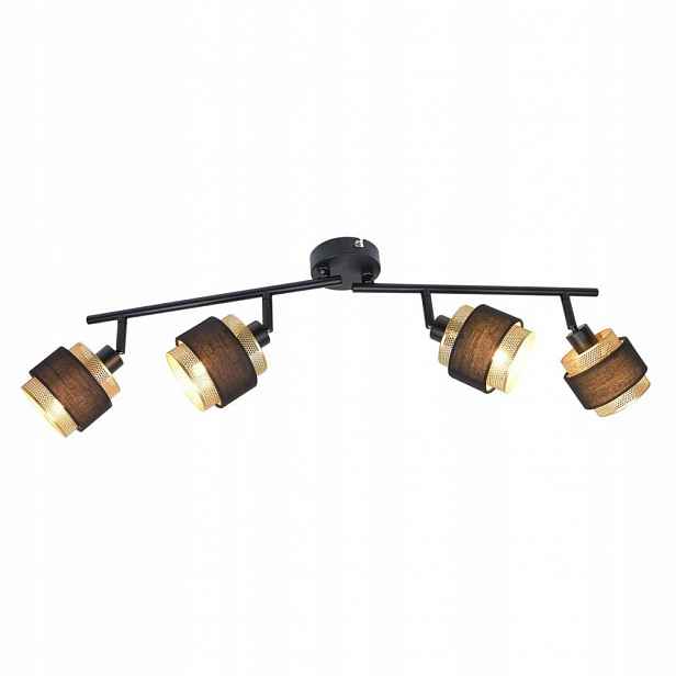 Reflektorová lampa Spot Renez 4x E14 Metal Černá Pohyblivá do jídelny