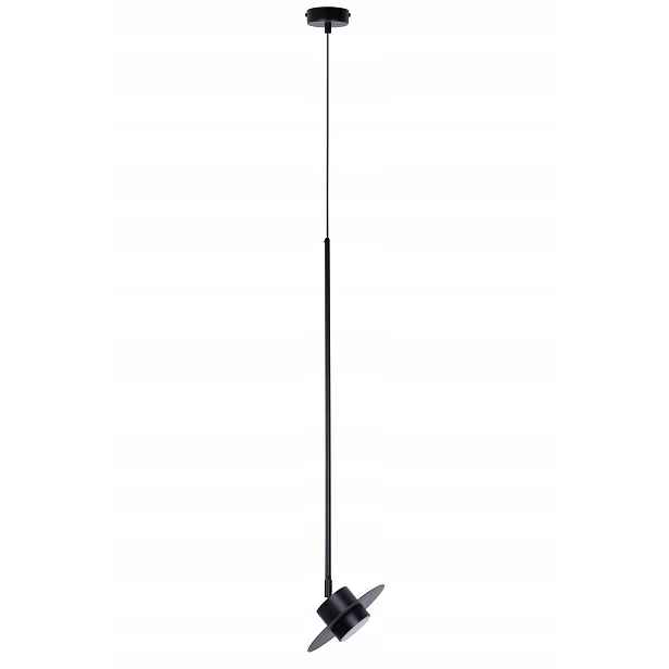 Závěsná lampa minimalistická černá kulatá 20 cm pohyblivá do kuchyně Sigma