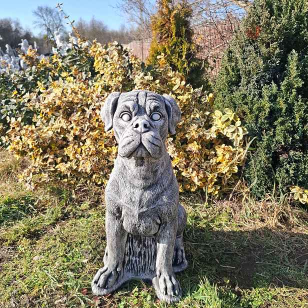 Betonová figurka Pes Dog Velké figurky z betonu Pejsek zahradní ozdoba