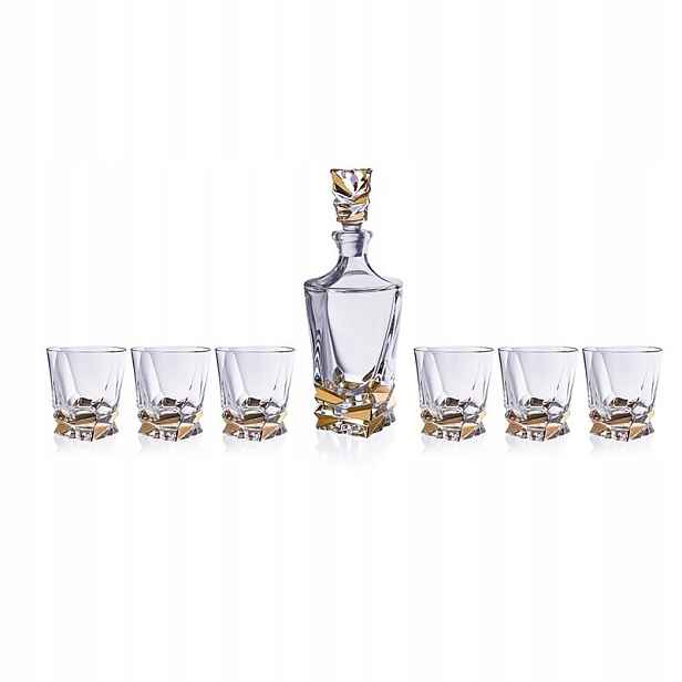 Bohemia Porto Step – Sada Na Whisky: Karafa 6 Sklenic