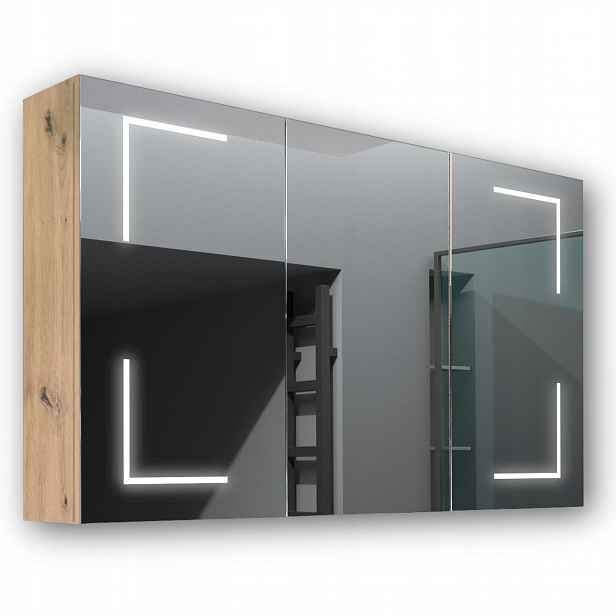 Dřevěná skříňka 120x70 Led zrcadlo Jupiter Artisan