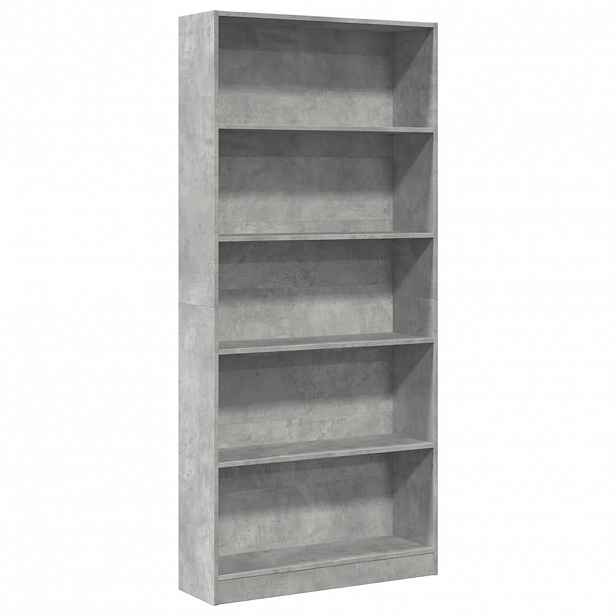vidaXL Knihovna betonově šedá 80x24x176 cm kompozitní dřevo