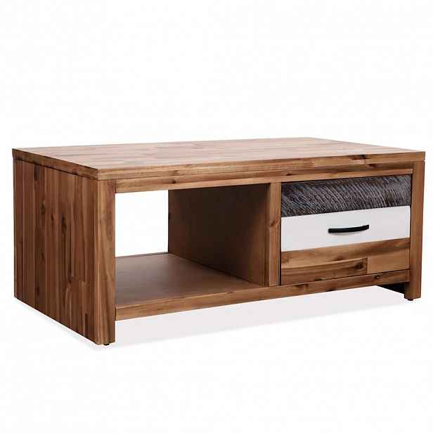 vidaXL Konferenční stolek masivní akáciové dřevo 90 x 50 x 37,5 cm