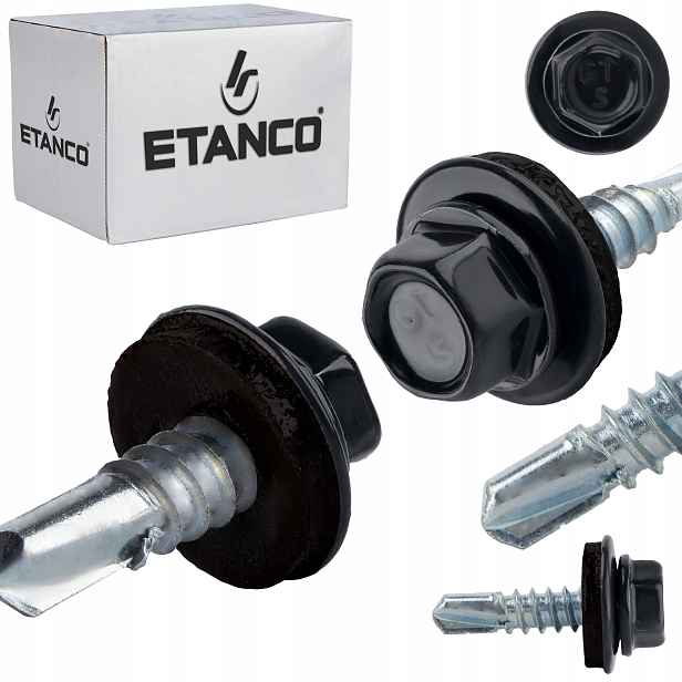Samovrtné šrouby do kovu 5 mm 5,5 x 19 mm Ral 7016 250 ks Etanco GT5 Z14