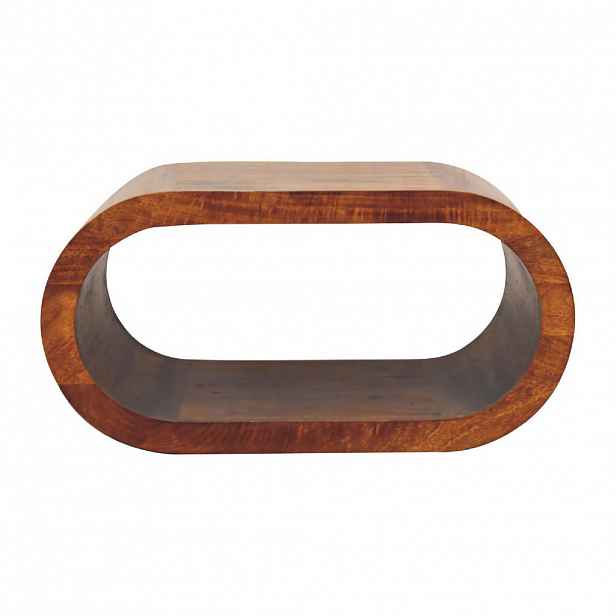 Artisan Furniture KONFERENČNÍ STOLEK v dubovém provedení, 1 zásuvka, 1 otevřený prostor, hnědý