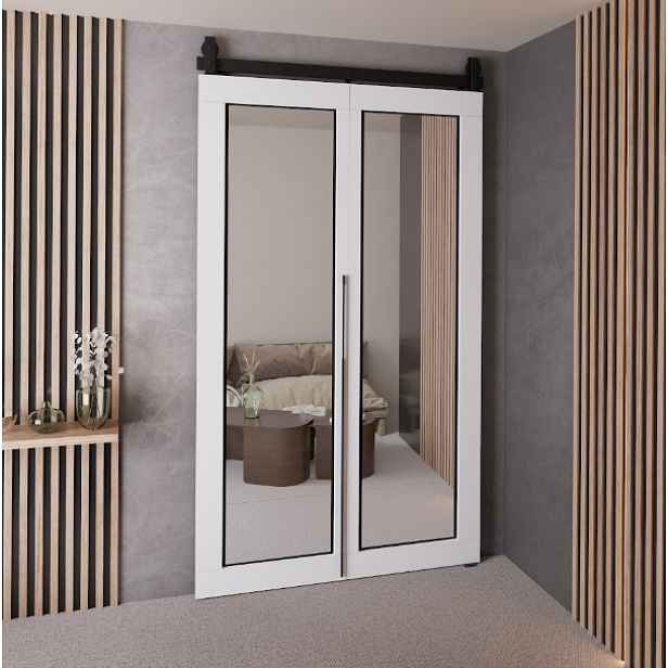 KIER Posuvné dveře QUDIO M7 | 100 cm Barva: Bílá