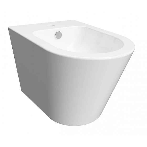 OMNIRES Tampa - Závěsný bidet, otvor pro baterii, bílá TAMPABIBP
