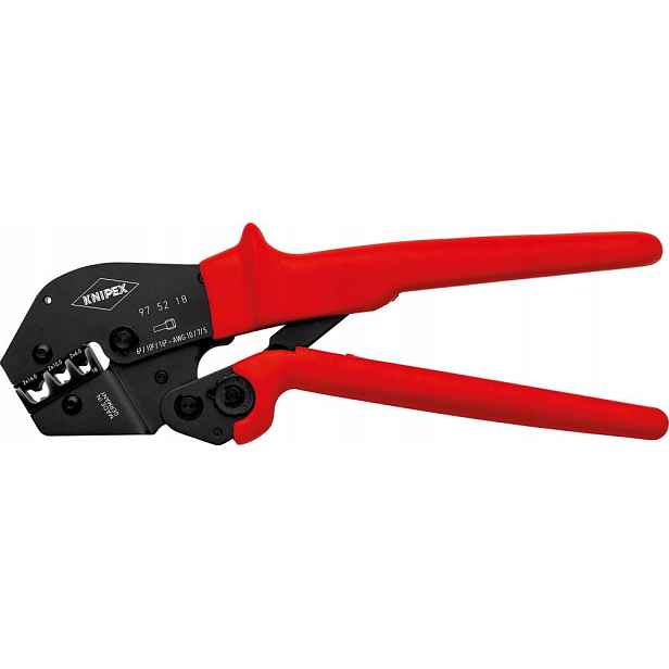 Pákové kleště na lisování dutinek Twin 2x6 2x10 2x16qmm Knipex