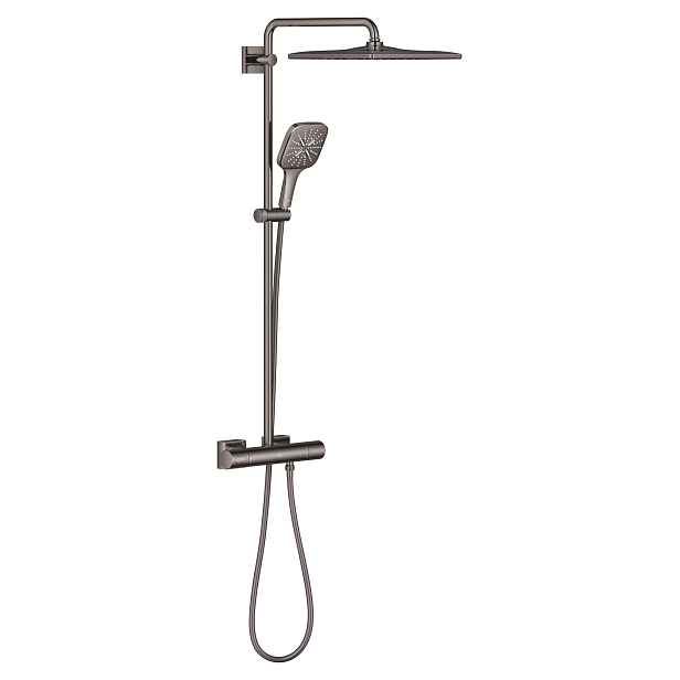 Systém sprchový termostatický Grohe Rainshower SmartActive 310 Cube Hard Graphite