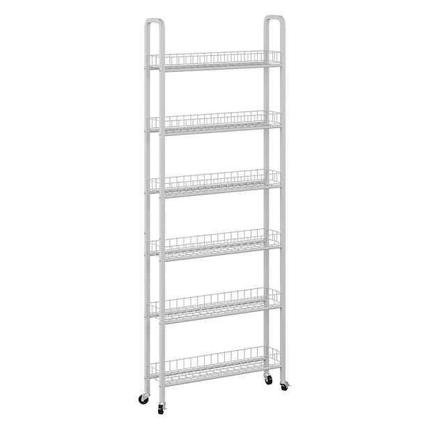 Vicco MOBILNÍ PODSTAVEC Rolivo Bílá 58 x 15 cm se 6 přihrádkami