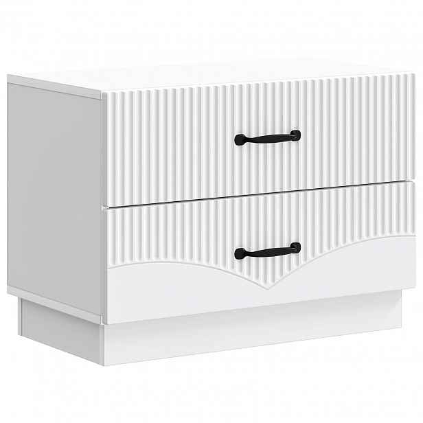 vidaXL Noční skříňka Bílá 62 x 34,5 x 44,5 cm Kompozitní dřevo