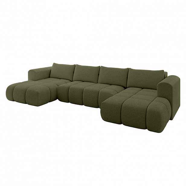 ALTDECOR SEDACÍ SOUPRAVA CLOUD-U 405x185x90 zelená buklé