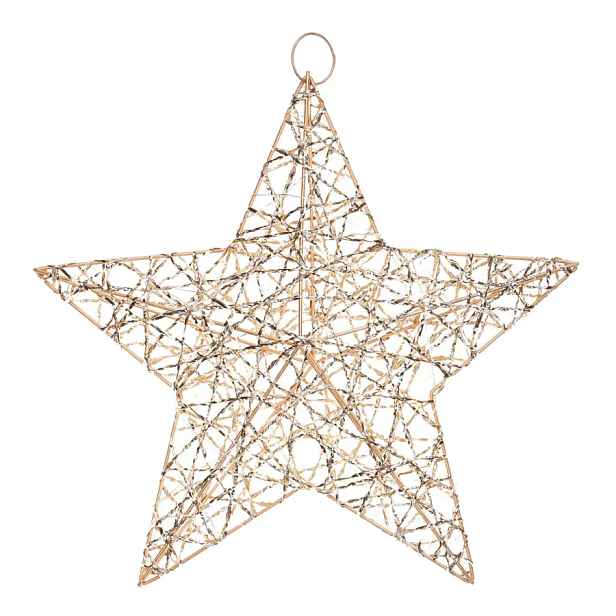 Autronic Vánoční hvězda s LED LBC100 – zlatá, 30 cm